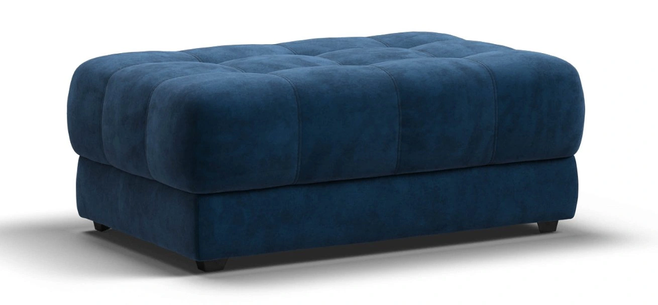 Босс пуф велюр Монолит синий