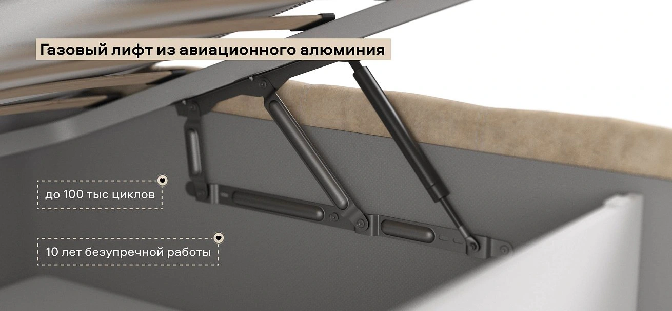 Босс Кровать+ПМ 140*200 велюр Роял шампань