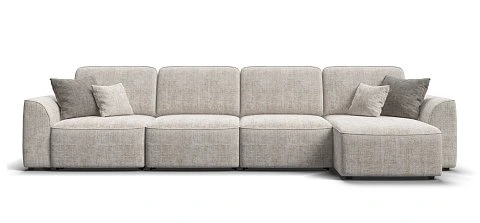 Угловой диван Кинг Модуль Макс Шенилл Смарт кварц 1
