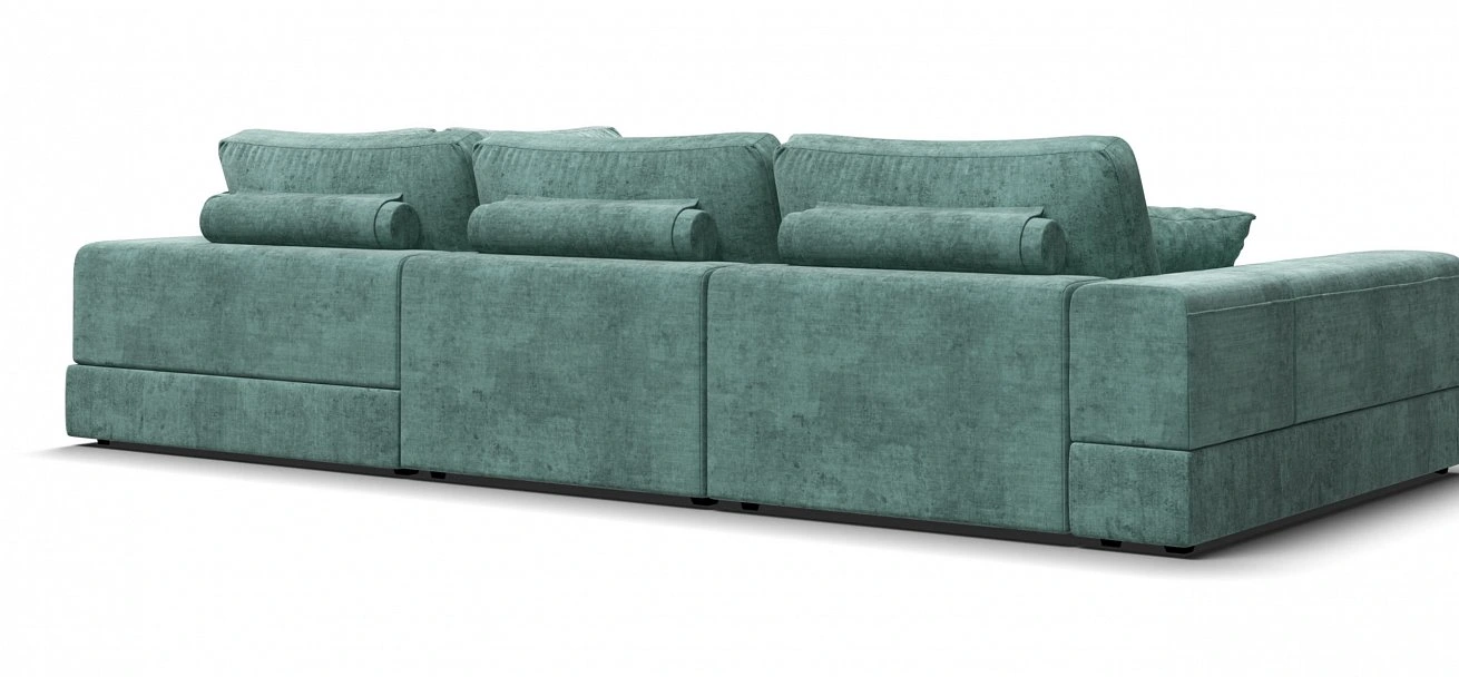 Угловой диван-кровать Босс Модуль ХЛ Шенилл Глосс минт