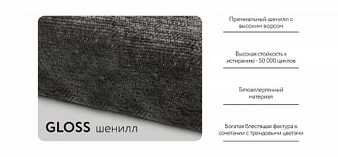 Босс Модуль спальное место Шенилл Глосс карбон 3