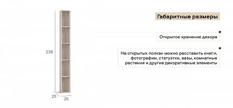 Стеллаж 236 Кашемир 3