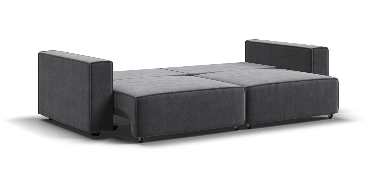 Диван Босс Софт Модуль велюр Монолит серый