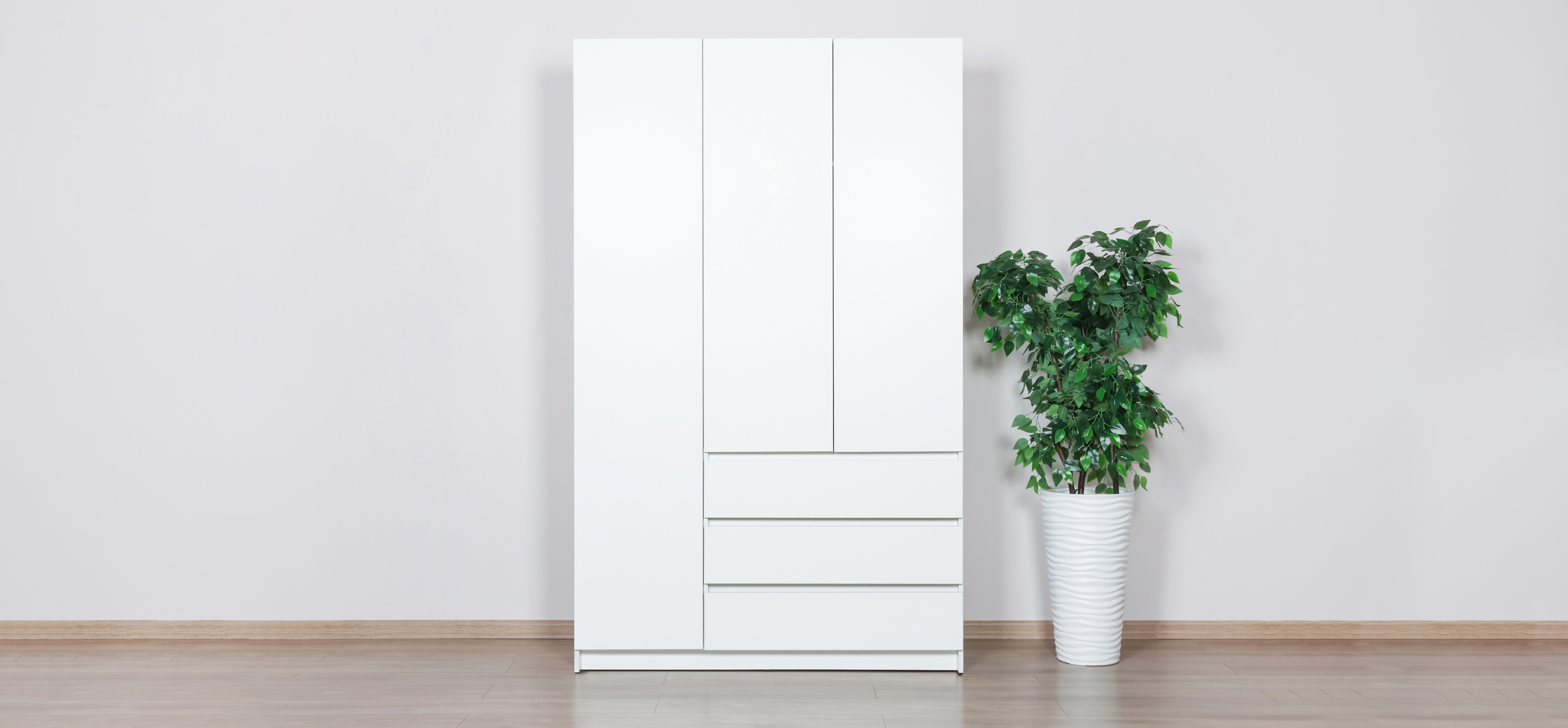 Идея 135 шкаф распашной 3Д+ящики Кашемир