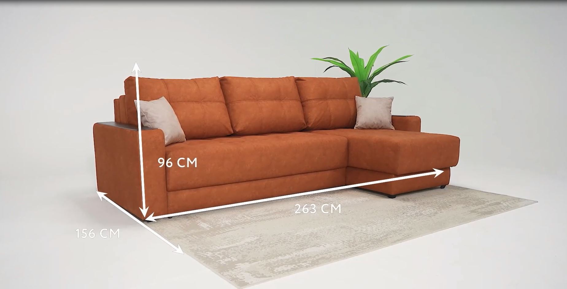 Угловой диван Босс Классик велюр Монолит синий