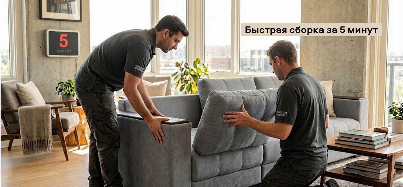 Угловой диван Босс Прайм Макс Шенилл Клауд серый