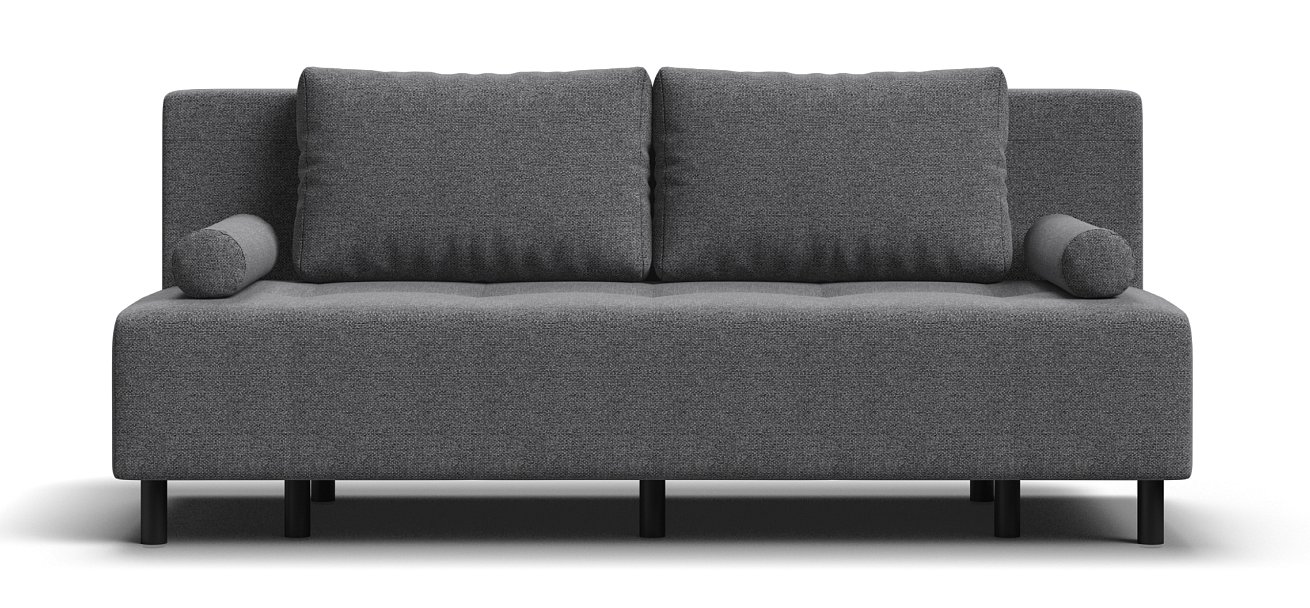 Диван Бостон Мини Рогожка Мальмо серый