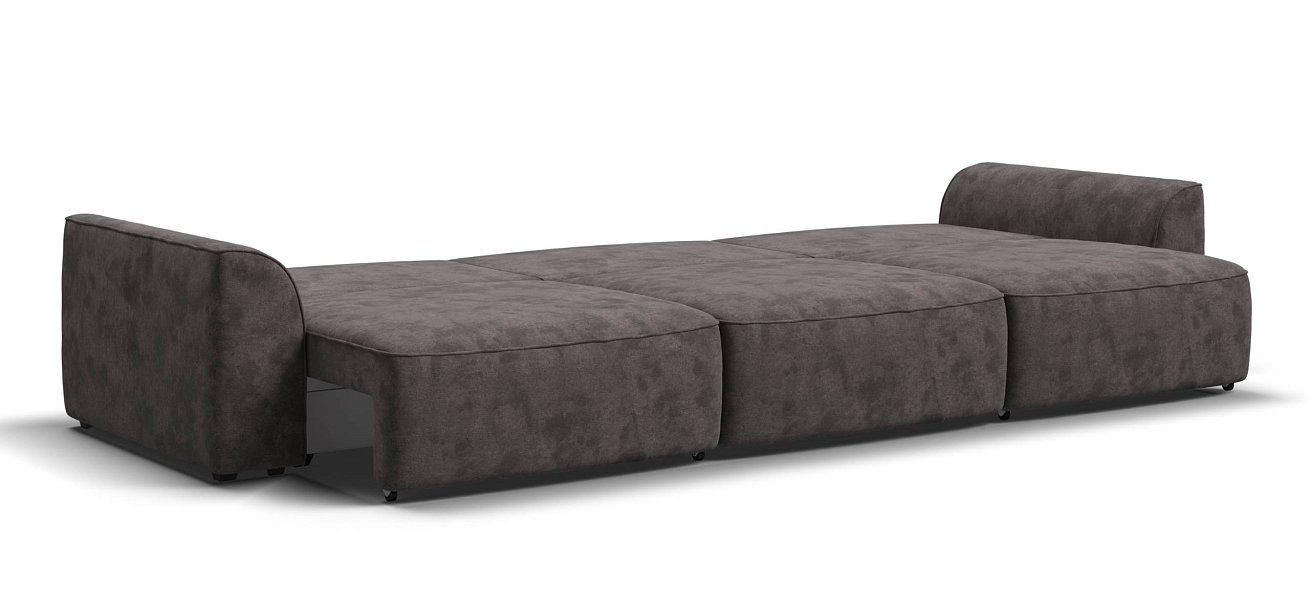 Диван Кинг Макс велюр Алькантара серый