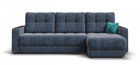 Угловой диван Босс Классик велюр Роял синий 1