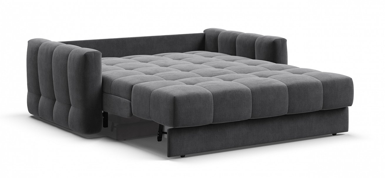 Диван Босс Слип 140 велюр Монолит серый