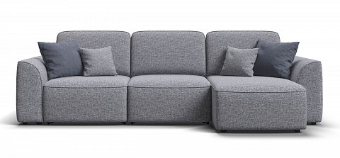 Угловой диван Кинг Рогожка Венто серый 1