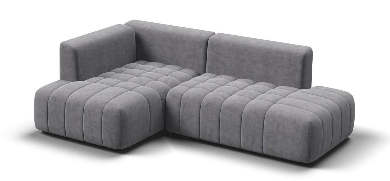 Угловой диван левый Босс Твин велюр Роял агат