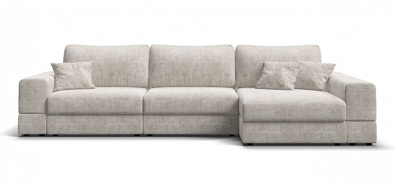 Угловой диван-кровать Босс Модуль ХЛ Шенилл Смарт кварц