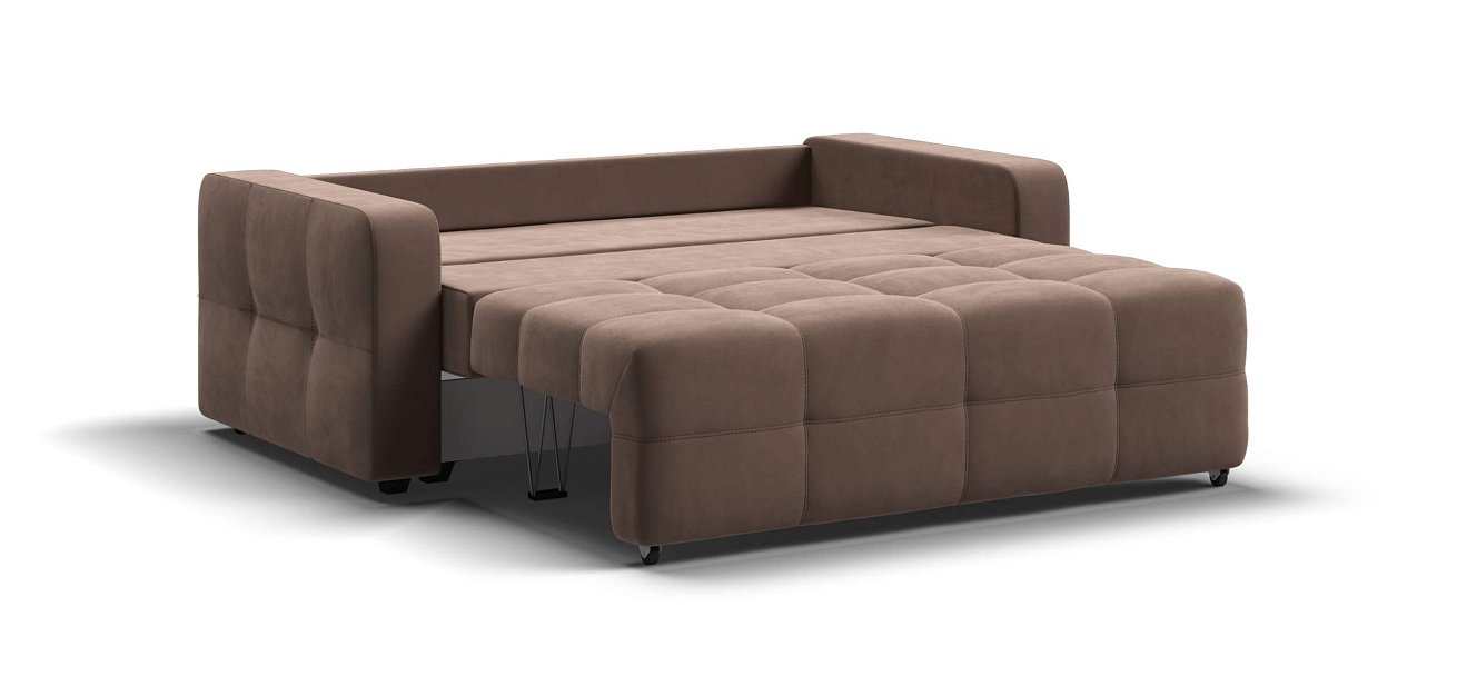 Диван Денди двухместный велюр Монолит мокко