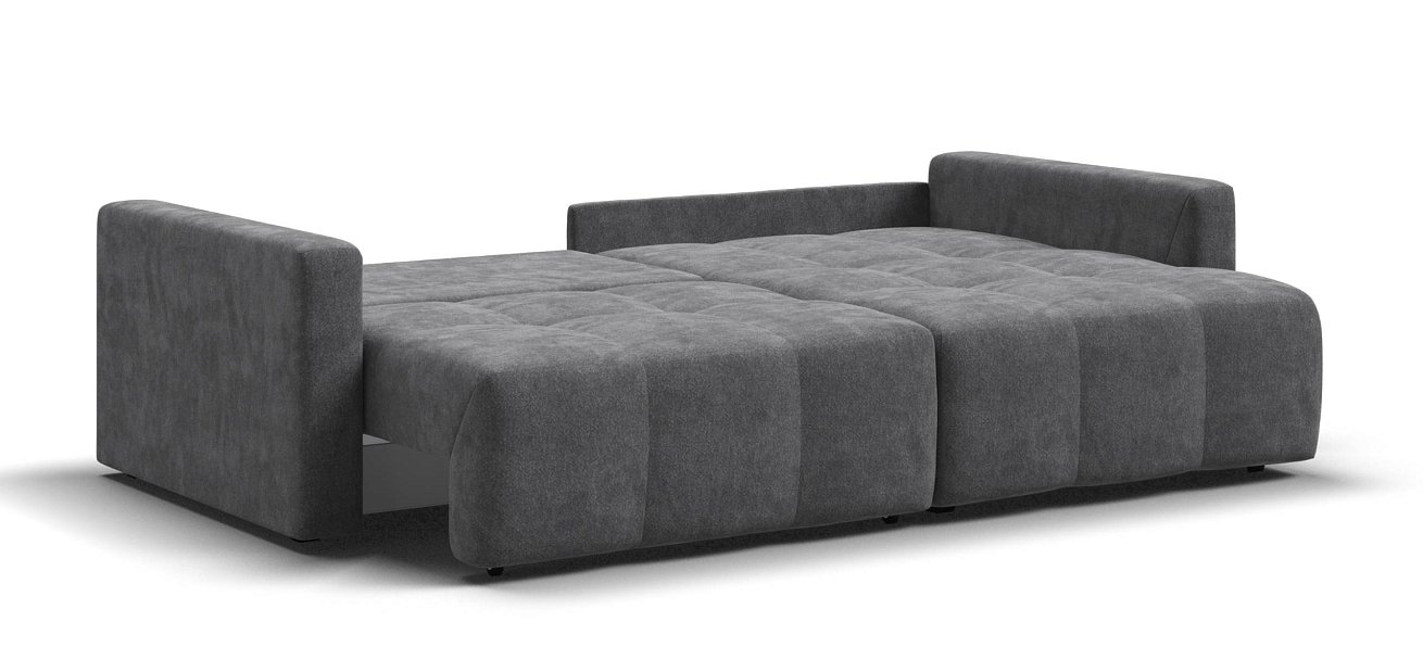 Угловой диван Босс Тренд Шенилл Клауд графит