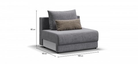 Ричмонд Модуль спальное место велюр Роял агат 1