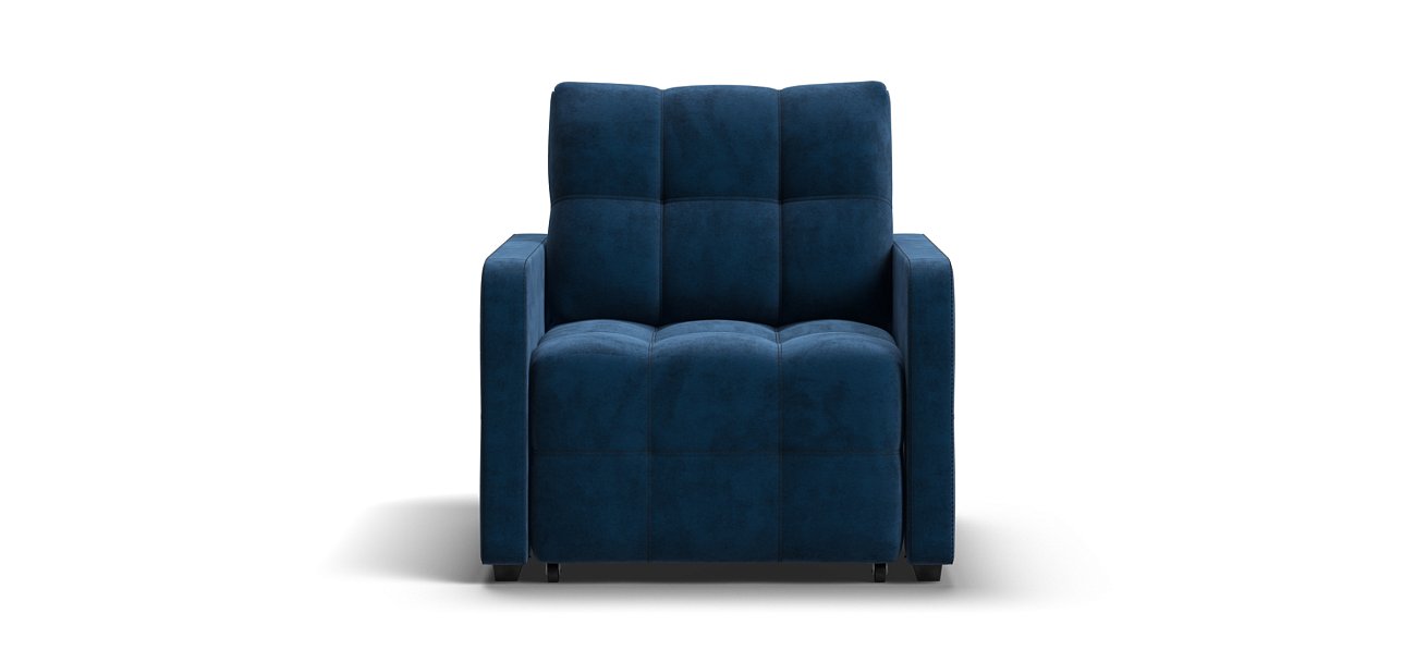 Кресло-кровать Денди Слим велюр Монолит синий