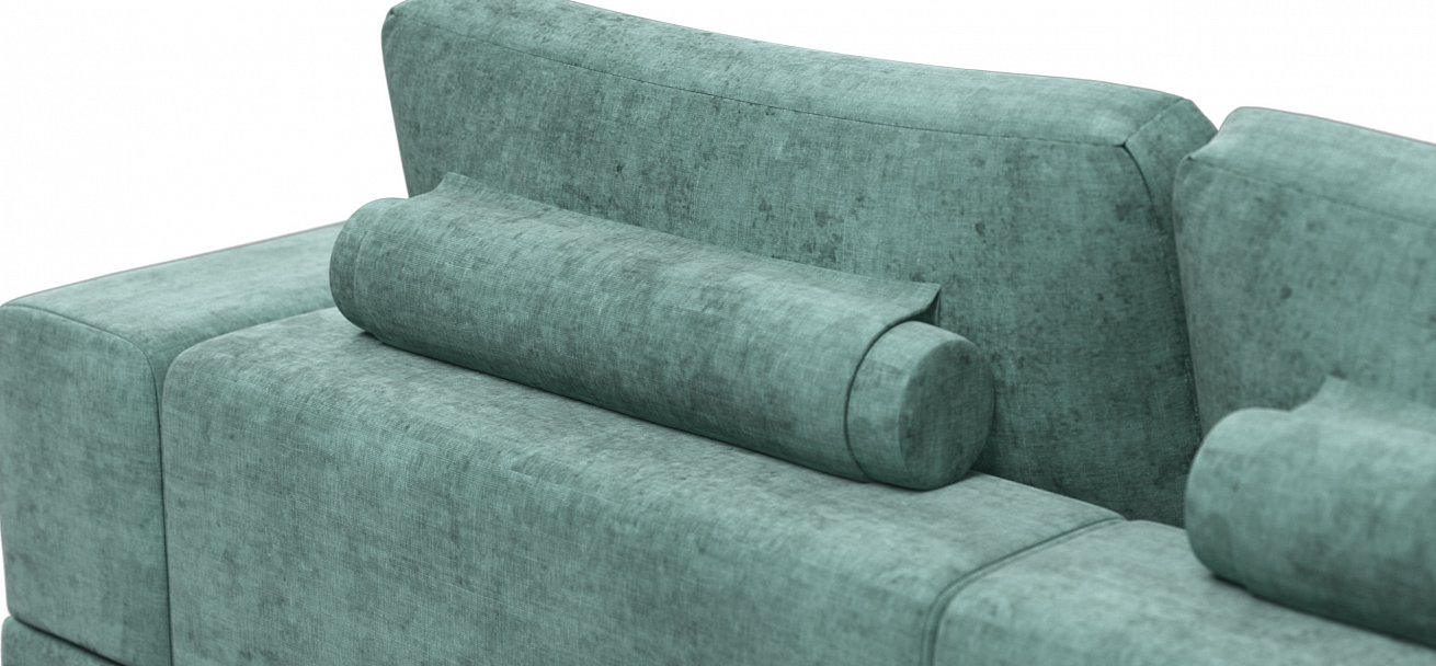 Угловой диван-кровать Босс Модуль ХЛ Шенилл Глосс минт