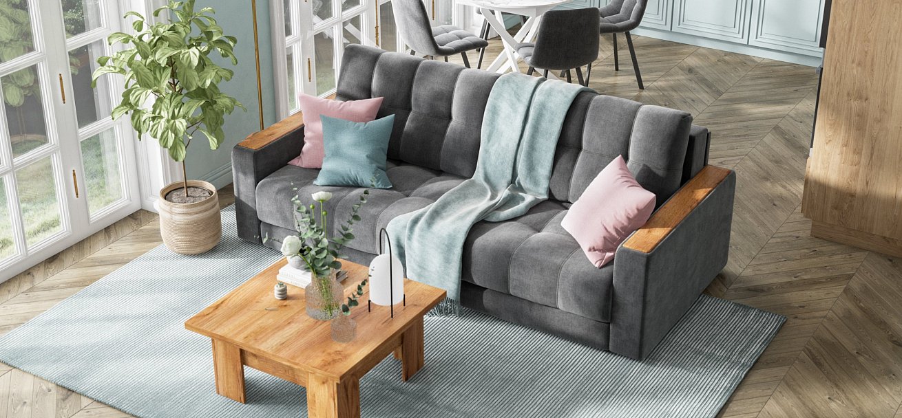 Накладки 2 шт. на диван Босс Дымчатый Крафт