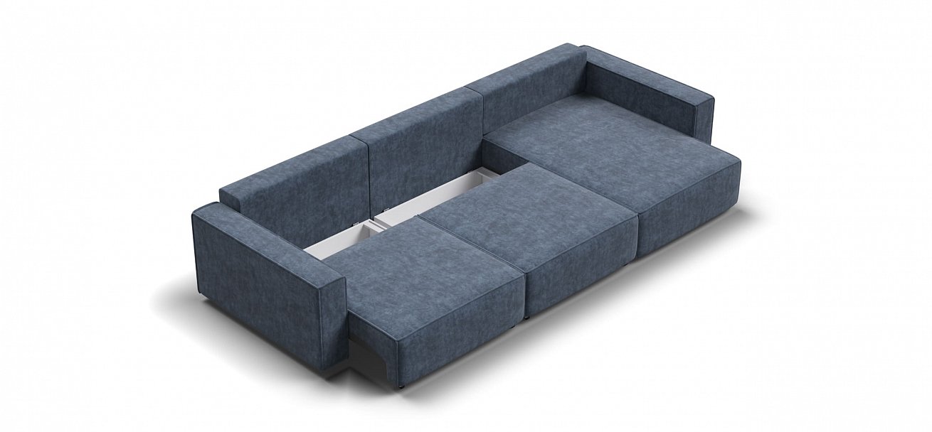 Угловой диван Босс Софт Модуль Макс велюр Роял синий