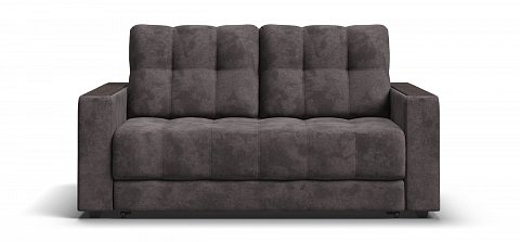 Диван Босс двухместный велюр Алькантара серый 1