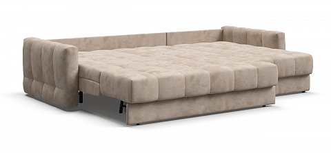 Угловой диван Босс Слип 160 велюр Алькантара пепел 3