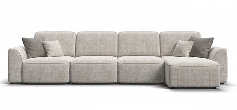 Угловой диван Кинг Модуль Макс Шенилл Смарт кварц 2