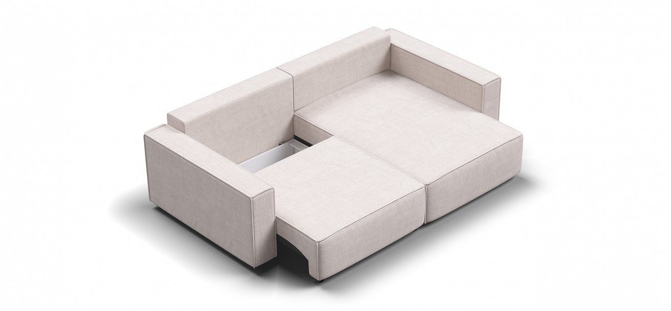 Угловой диван Босс Софт Модуль Вельвет Корд бежевый