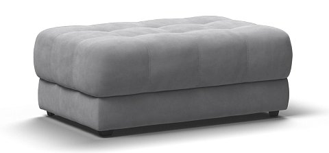 Босс пуф велюр Монолит сталь 1