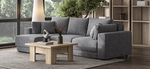 Угловой диван Босс Прайм ХЛ велюр Роял агат 2