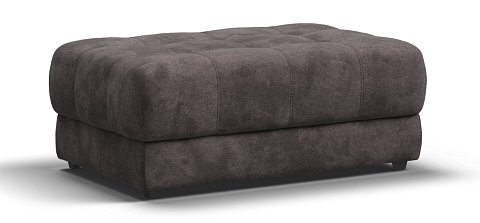 Босс пуф велюр Алькантара серый 1