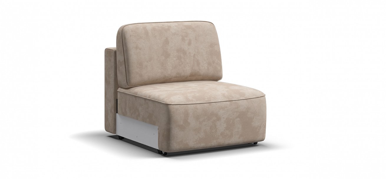 Кресло Кинг Модуль велюр Алькантара пепел