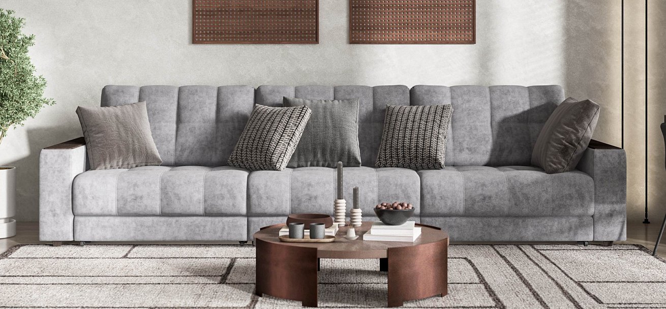 Диван Босс Гранд велюр Роял агат