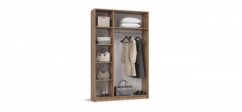 Рим 135 шкаф распашной 3Д 01 Орех Селект 3