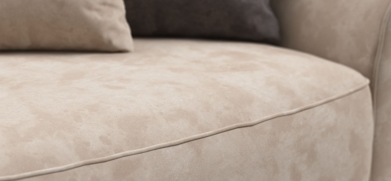 Диван Кинг Модуль велюр Алькантара пепел