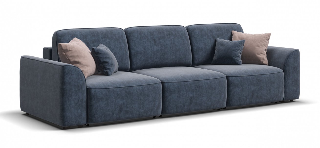 Диван Кинг Модуль Макс велюр Роял синий