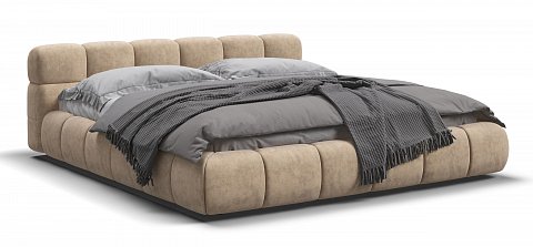 Босс Дрим Кровать+ПМ 180*200 велюр Роял шампань