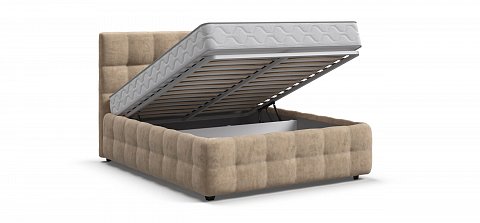 Босс Кровать+ПМ 140*200 велюр Роял шампань 3