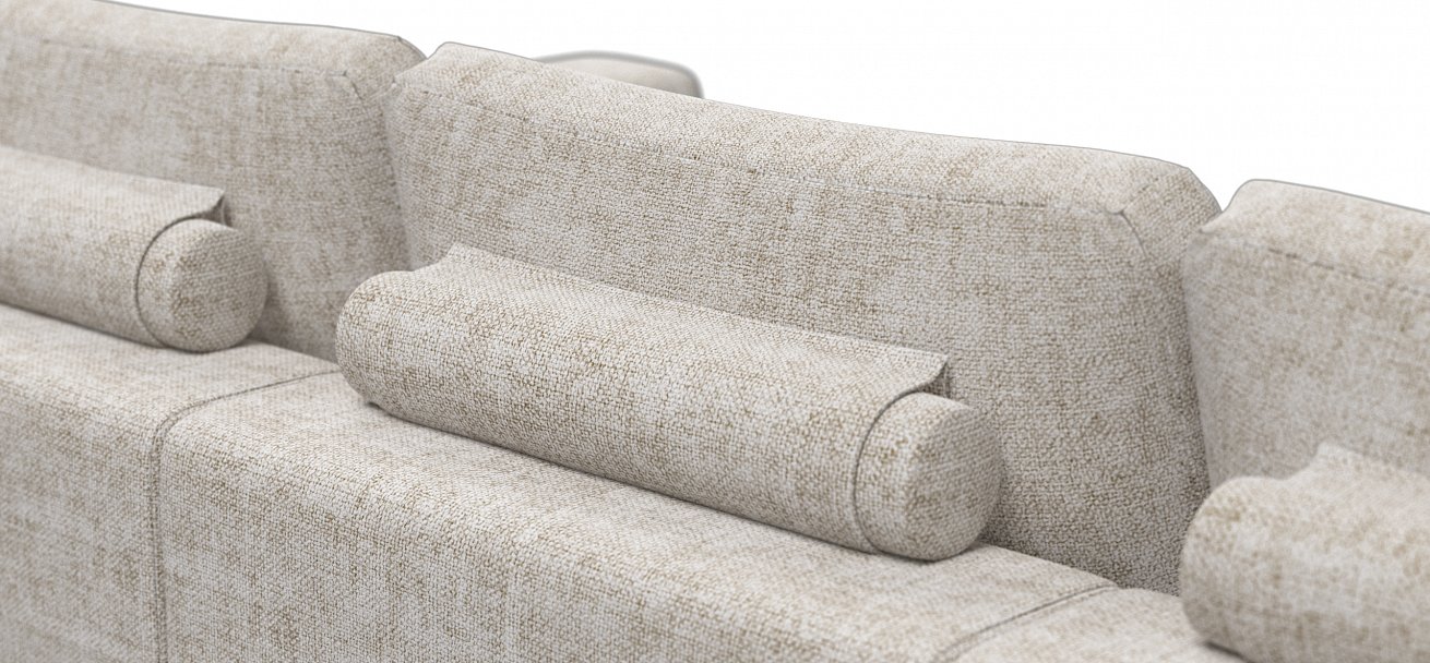 Угловой диван-кровать Босс Модуль ХЛ Шенилл Смарт кварц