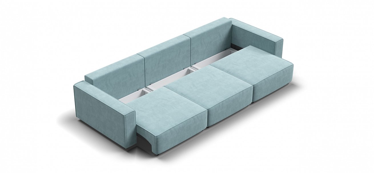 Диван Босс Софт Модуль Макс велюр Монолит аква