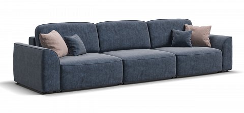 Диван Кинг Макс велюр Роял синий