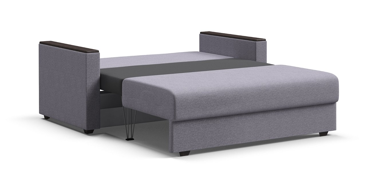 Диван Атланта двухместный Рогожка Мальмо платина