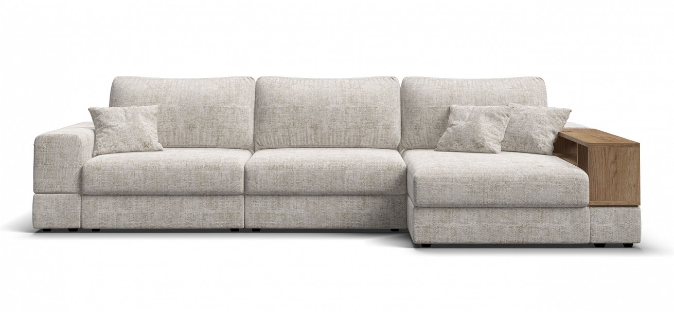 Угловой диван-кровать Босс Модуль ХЛ Шенилл Смарт кварц