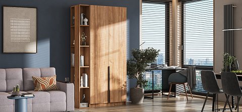 Стеллаж 220 Орех Селект 2шт. 2