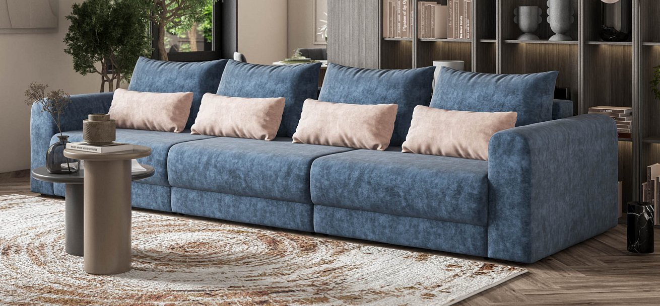 Модульный диван Ричмонд Модуль Макс велюр Роял синий