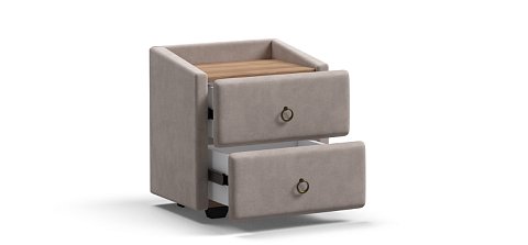 Тумба Босс Классик велюр Монолит Латте, Орех Селект 3