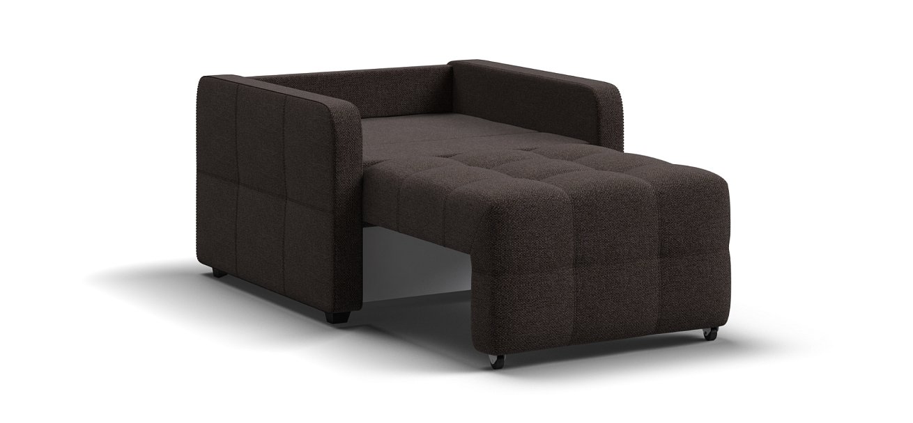 Кресло-кровать Денди Слим Рогожка Мальмо шоколад