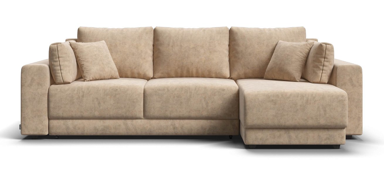 Угловой диван Босс Прайм ХЛ велюр Роял шампань