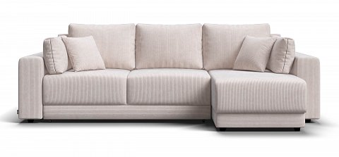 Угловой диван Босс Прайм ХЛ Вельвет Корд бежевый 1