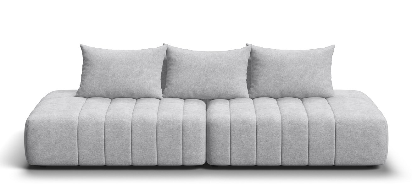 Диван прямой Босс Твин Шенилл Клауд серый